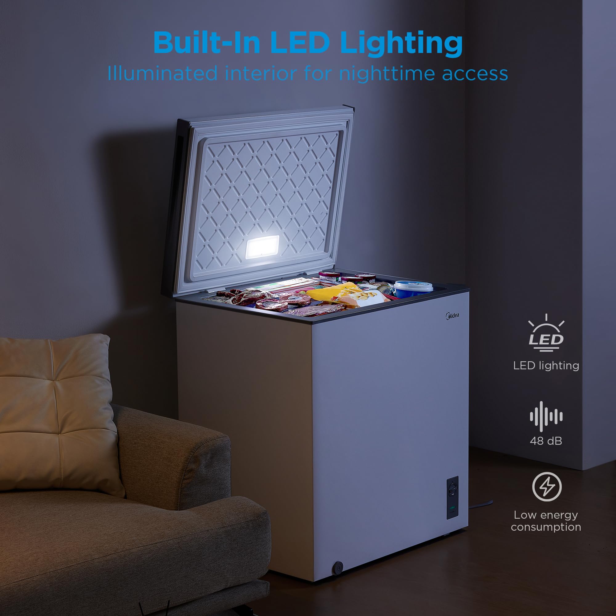 Convertible Chest Freezer with Removable Basket