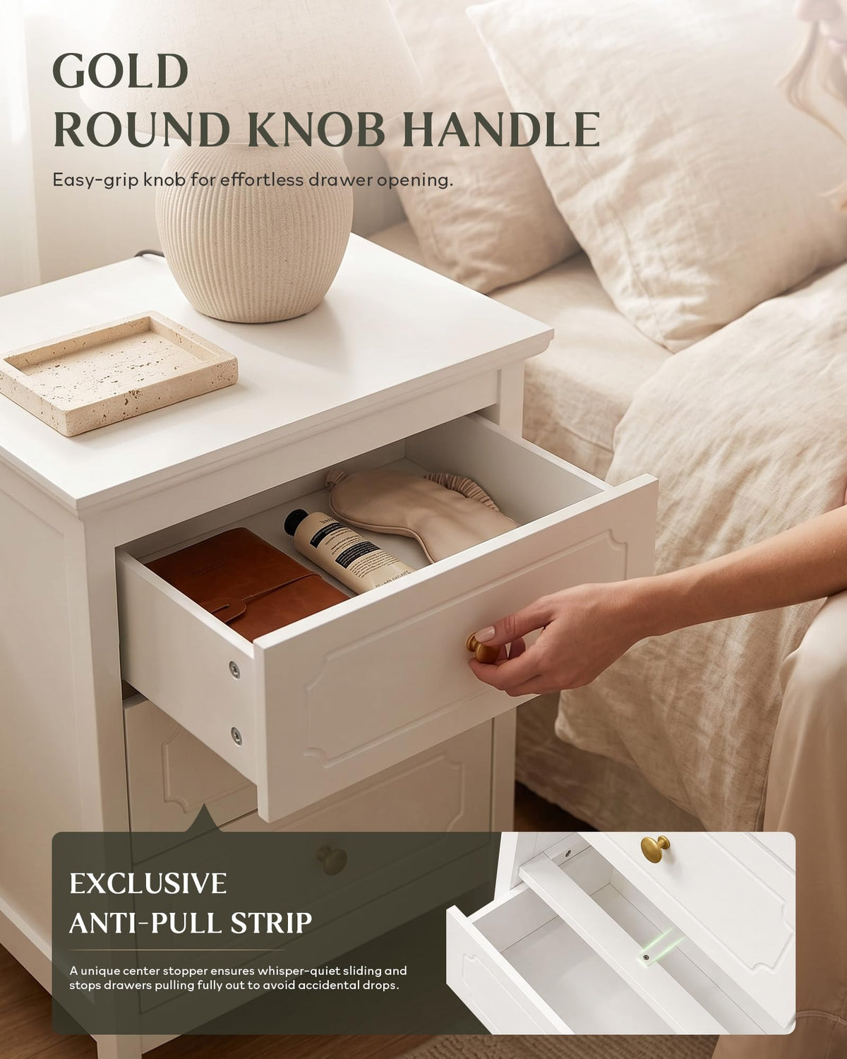 3 Drawers Night Stand