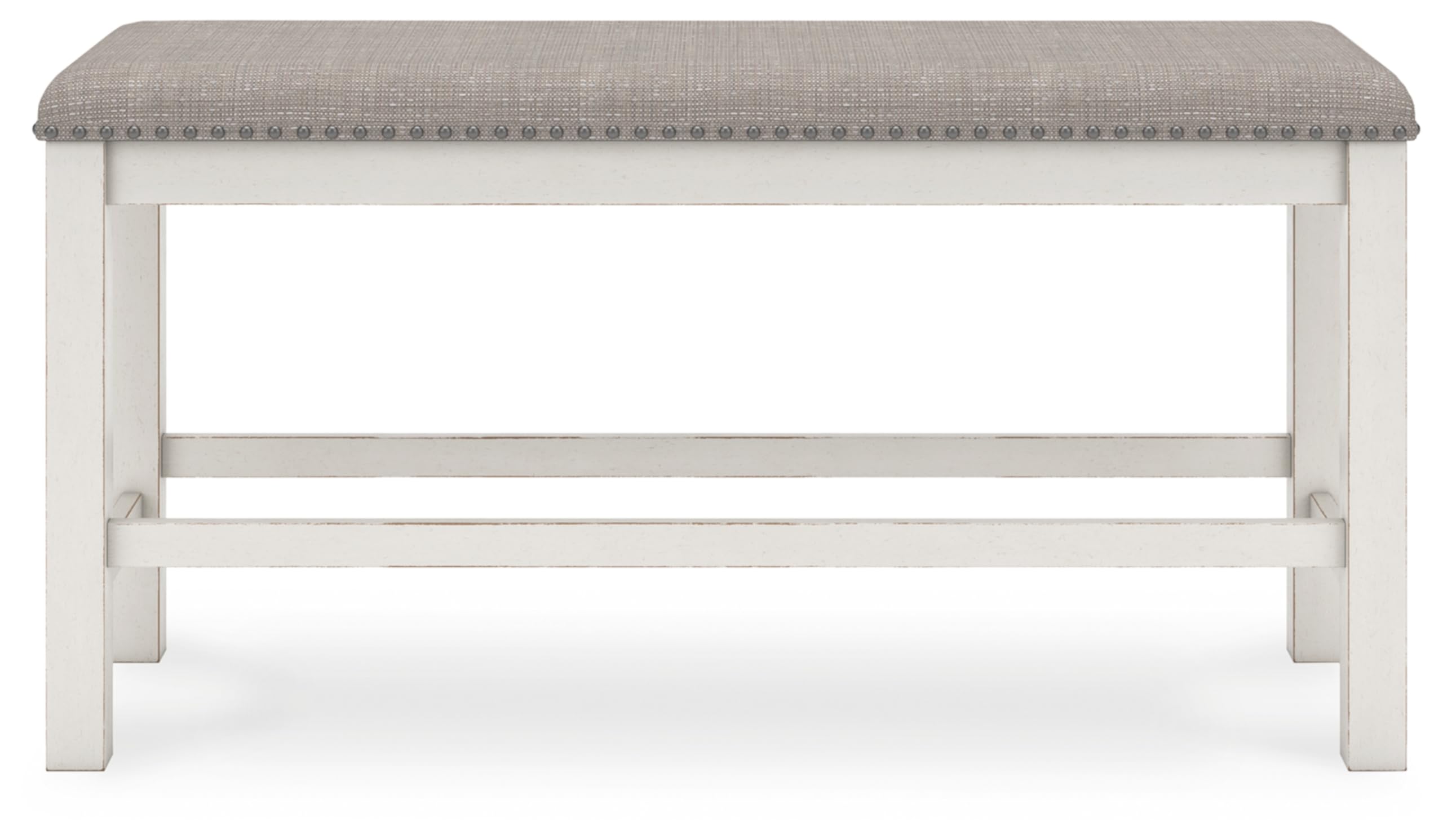 Signature Design by Ashley Robbinsdale 49" Counter Height Dining Bench, Antique White
