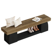 63" Farmhouse Entryway Bench with Storage