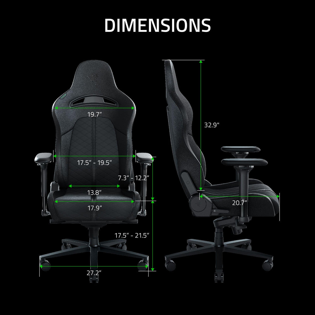 Black Reclining Gaming Chair