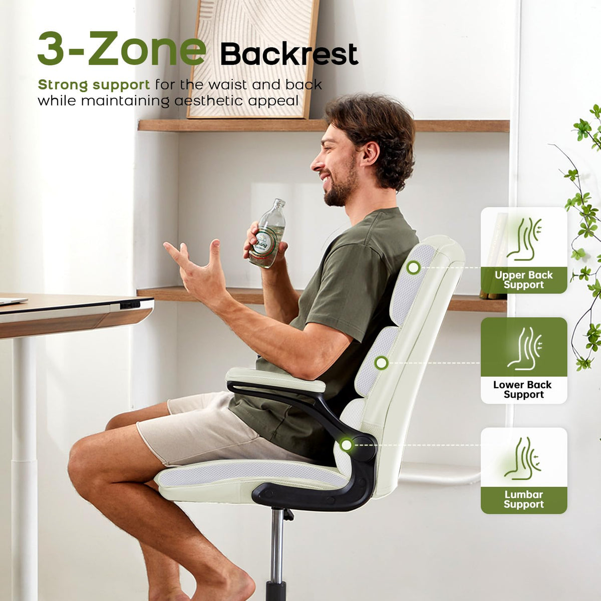 AMSEATEC Tall Drafting Chair for Standing Desk,Executive Office Chair