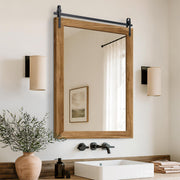 Rustic Barn Door Wall Mirror