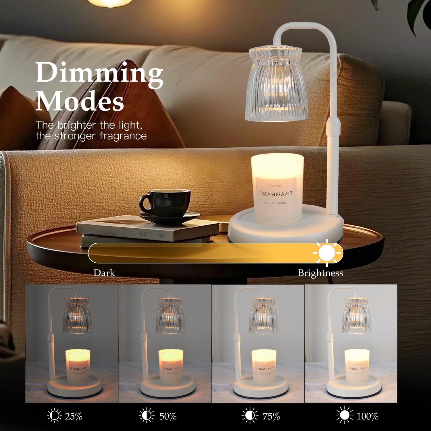 Candle Warmer Lamp with Timer & Dimmer