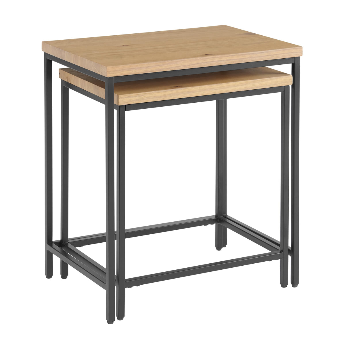 Oak Nesting Side Tables