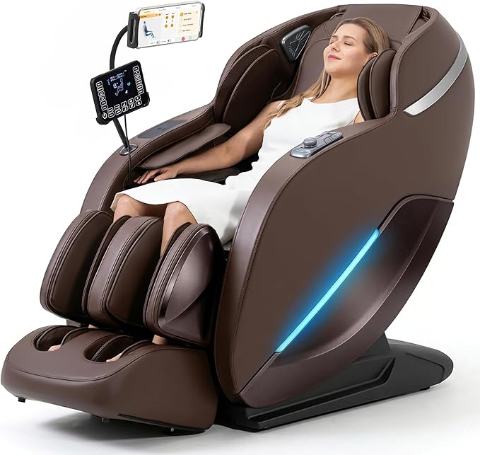 4D Zero Gravity SL-Track Massage Chair with Heat & Bluetooth