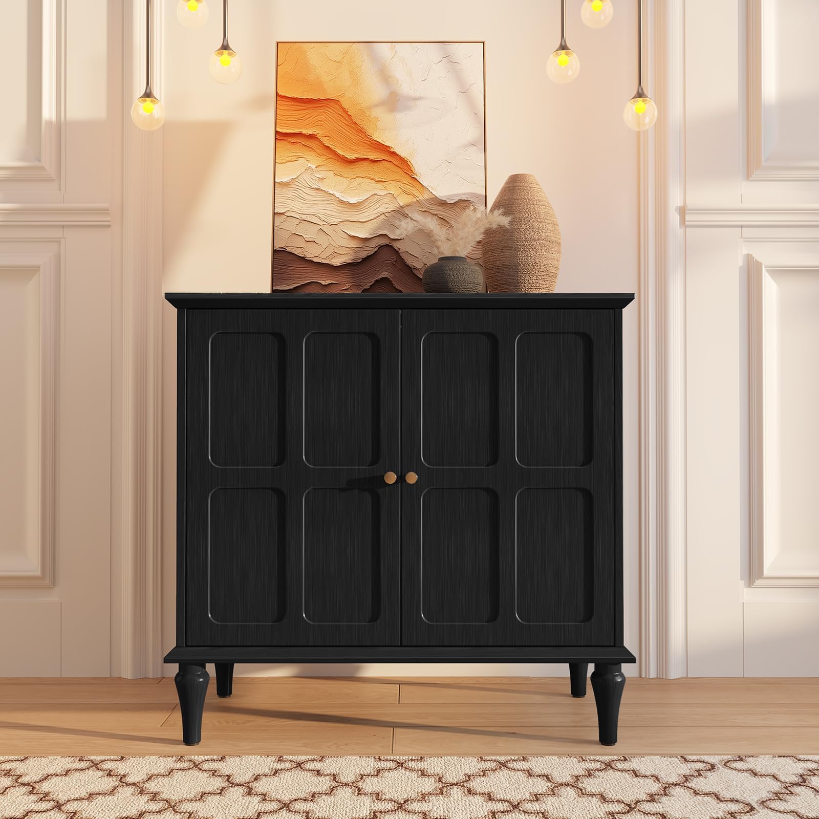Mid-Century Sideboard Buffet Cabinet with Storage