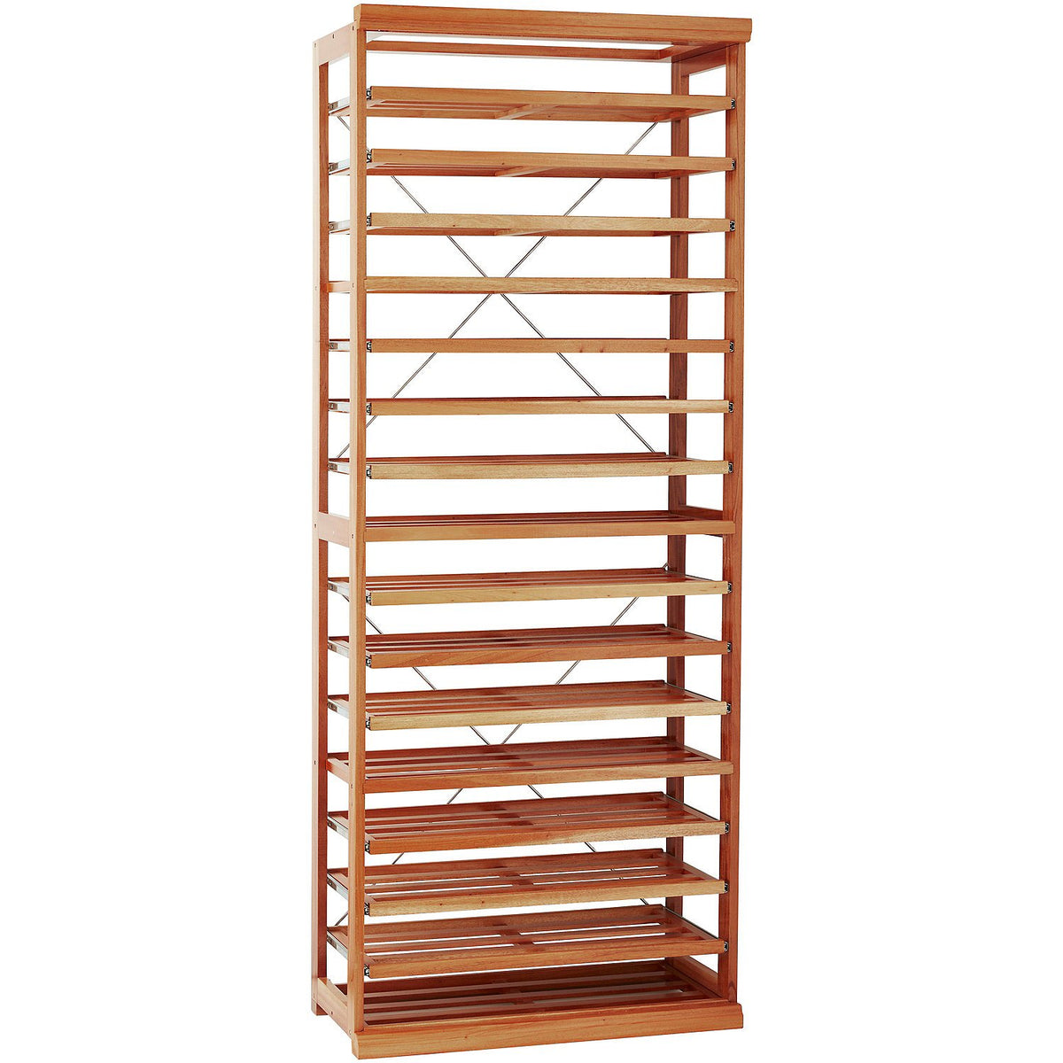 N'FINITY Label-View Wine Rack Kit with Rolling Shelves - Natural Finish