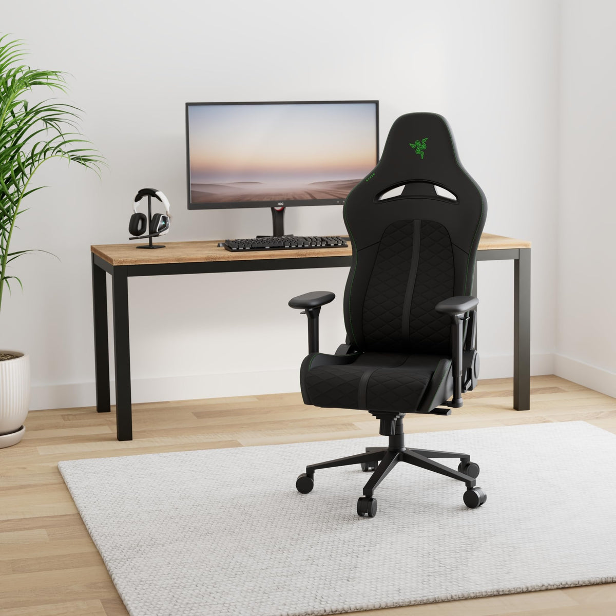 Reclining Lumbar Support Gaming Chair