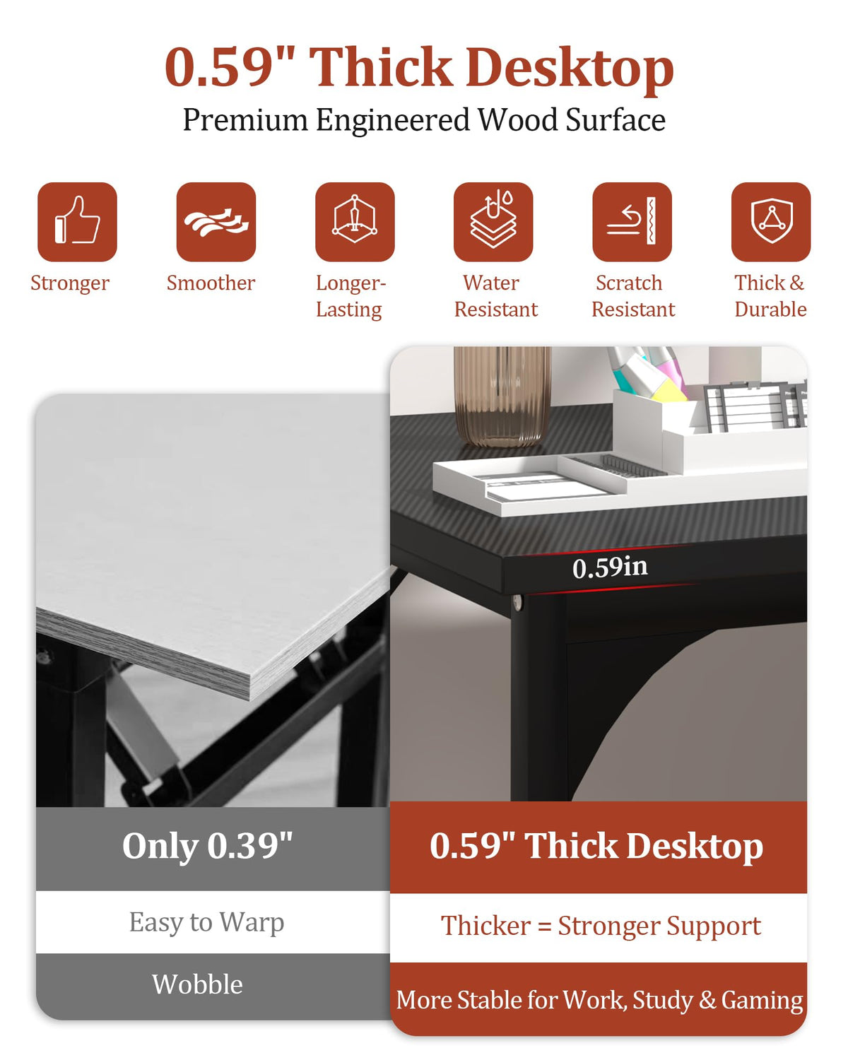 Black Computer Desk
