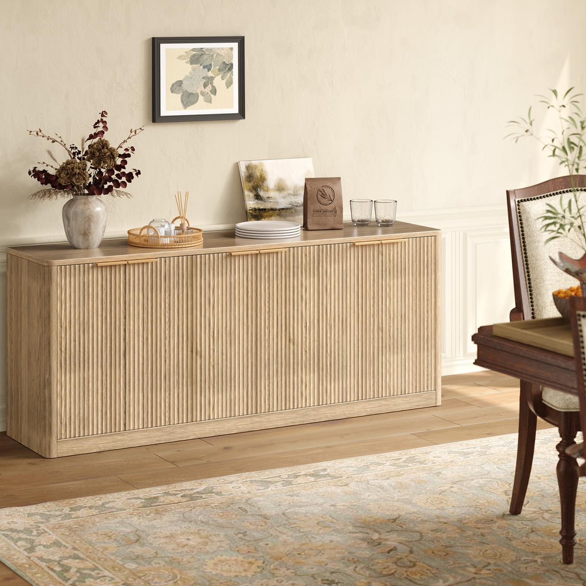 Fluted TV Stand