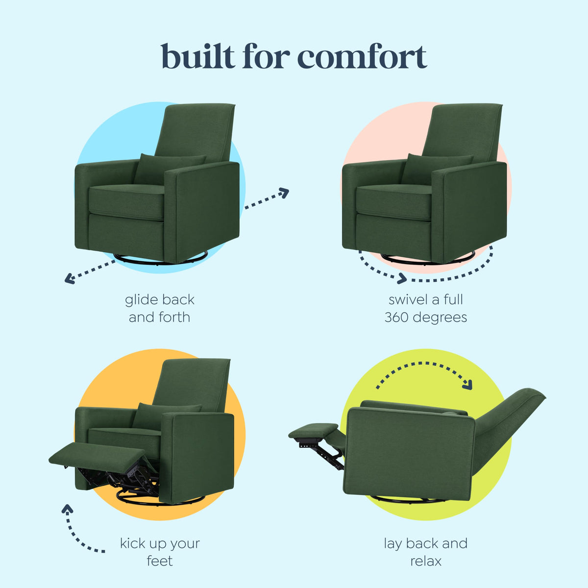 Nursery Swivel Glider Recliner