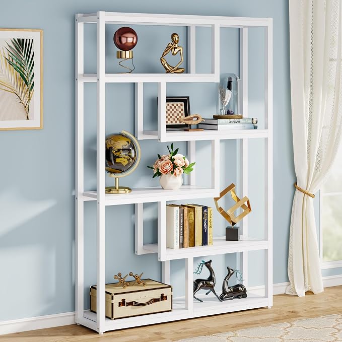 6-Tier Industrial Bookshelf