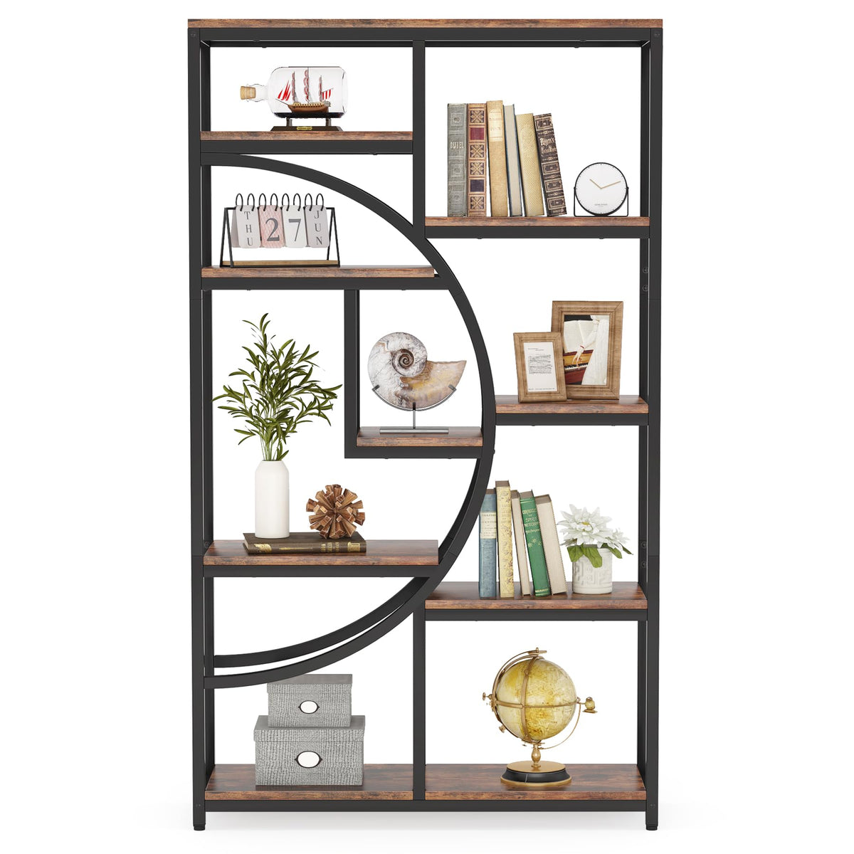 9-Shelf Industrial Bookcase