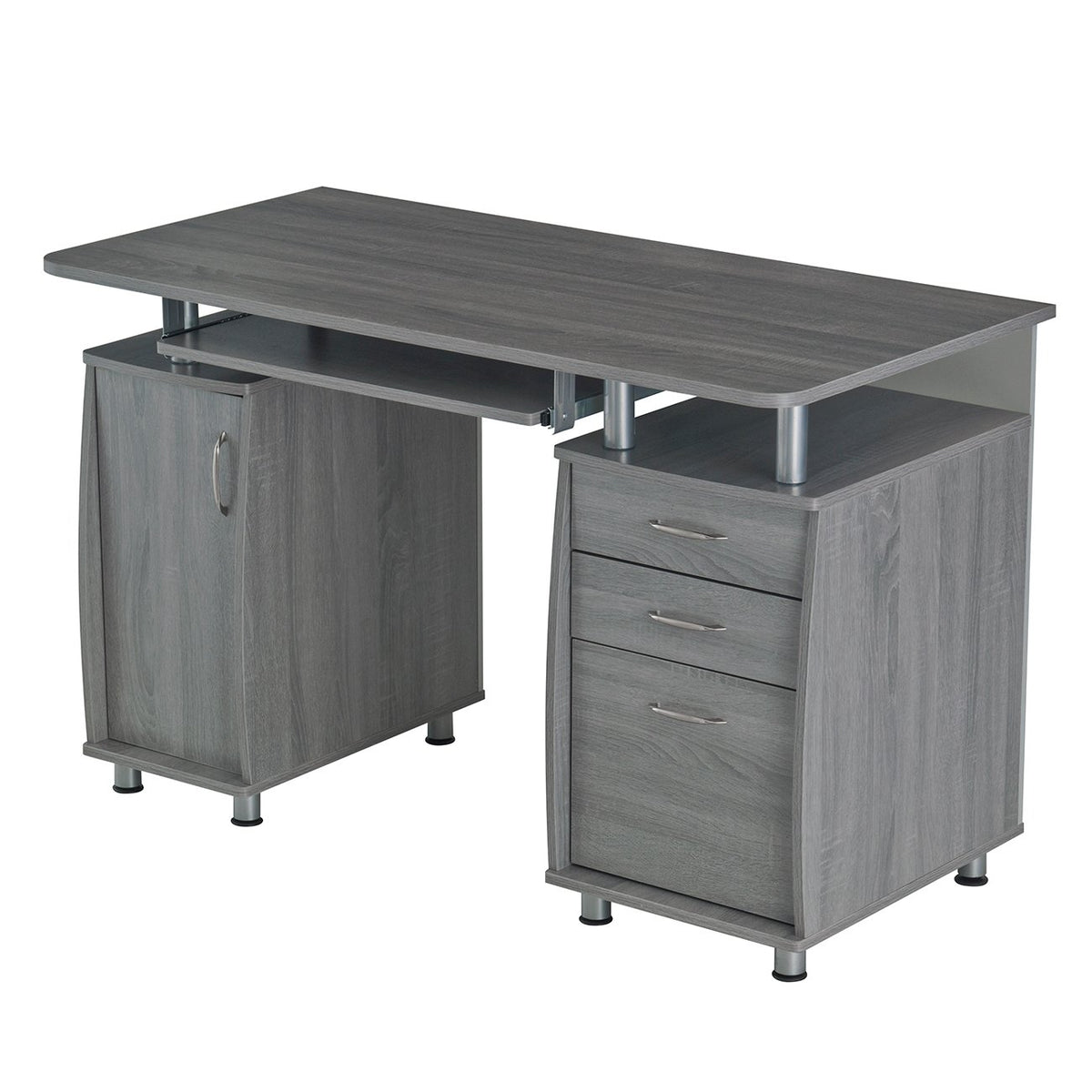 Computer Desk with File Cabinet