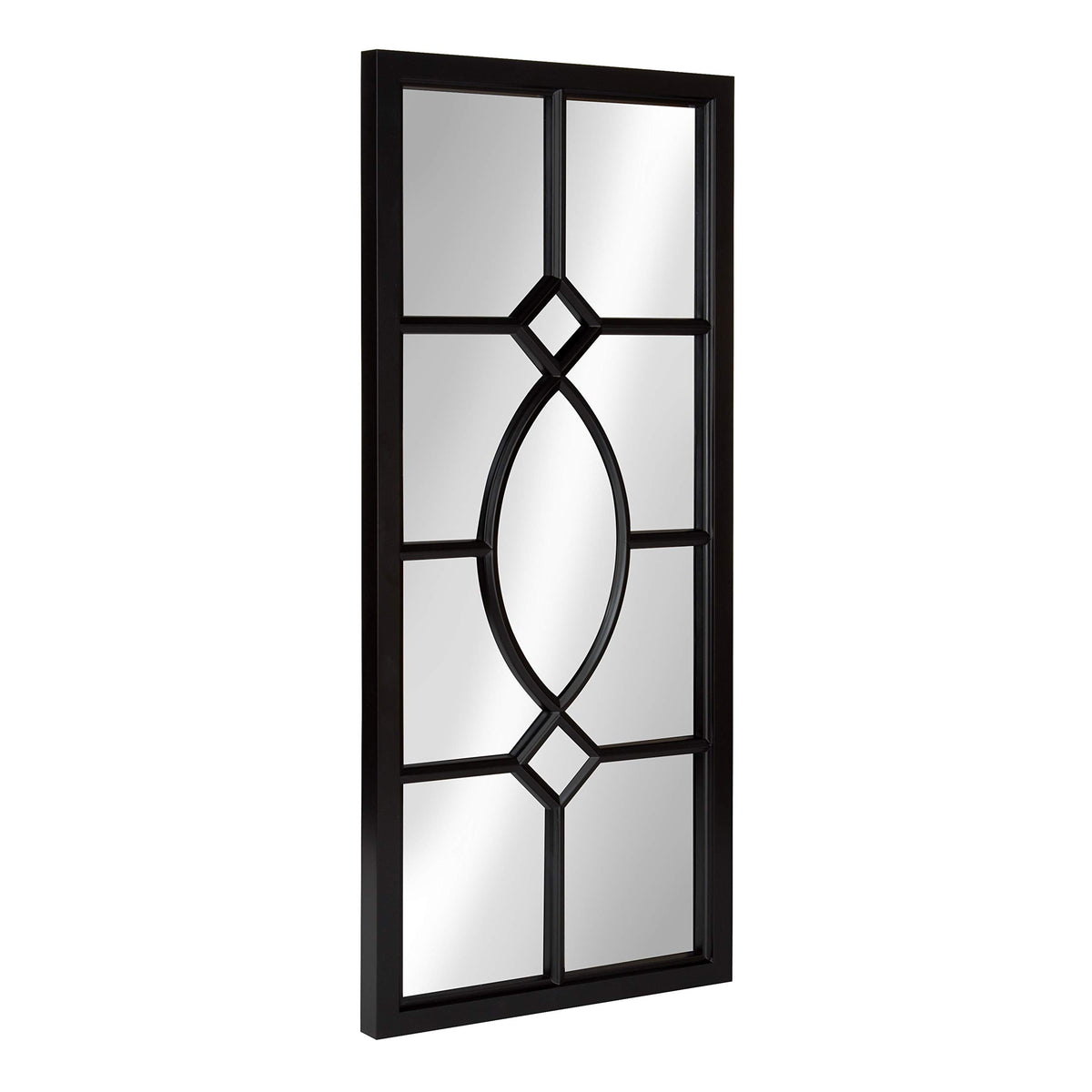 Black Windowpane Wall Mirror