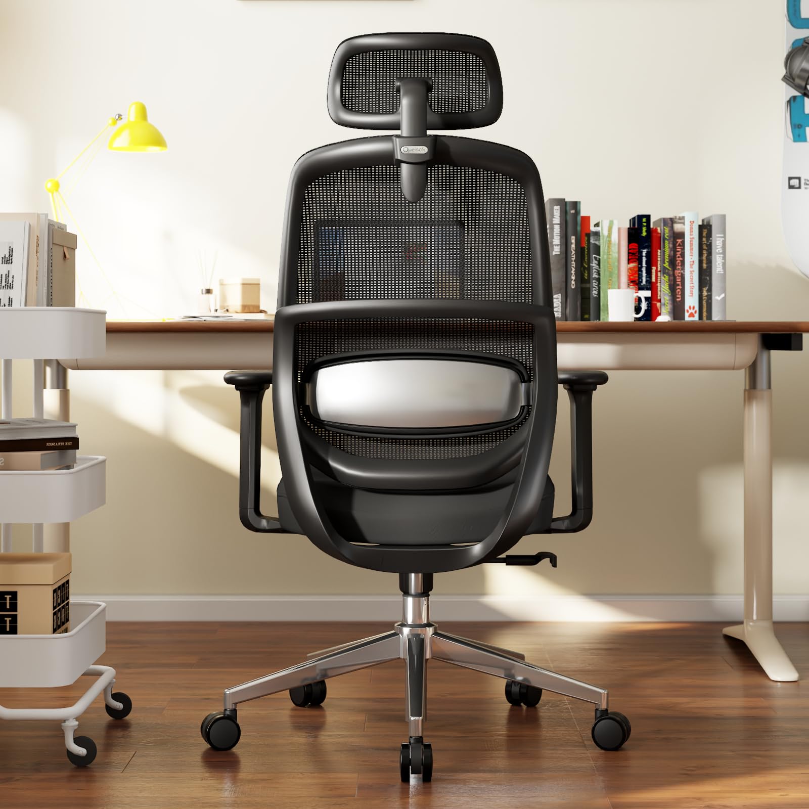 Ergonomic High-Back Office Chair with 3D Lumbar Support