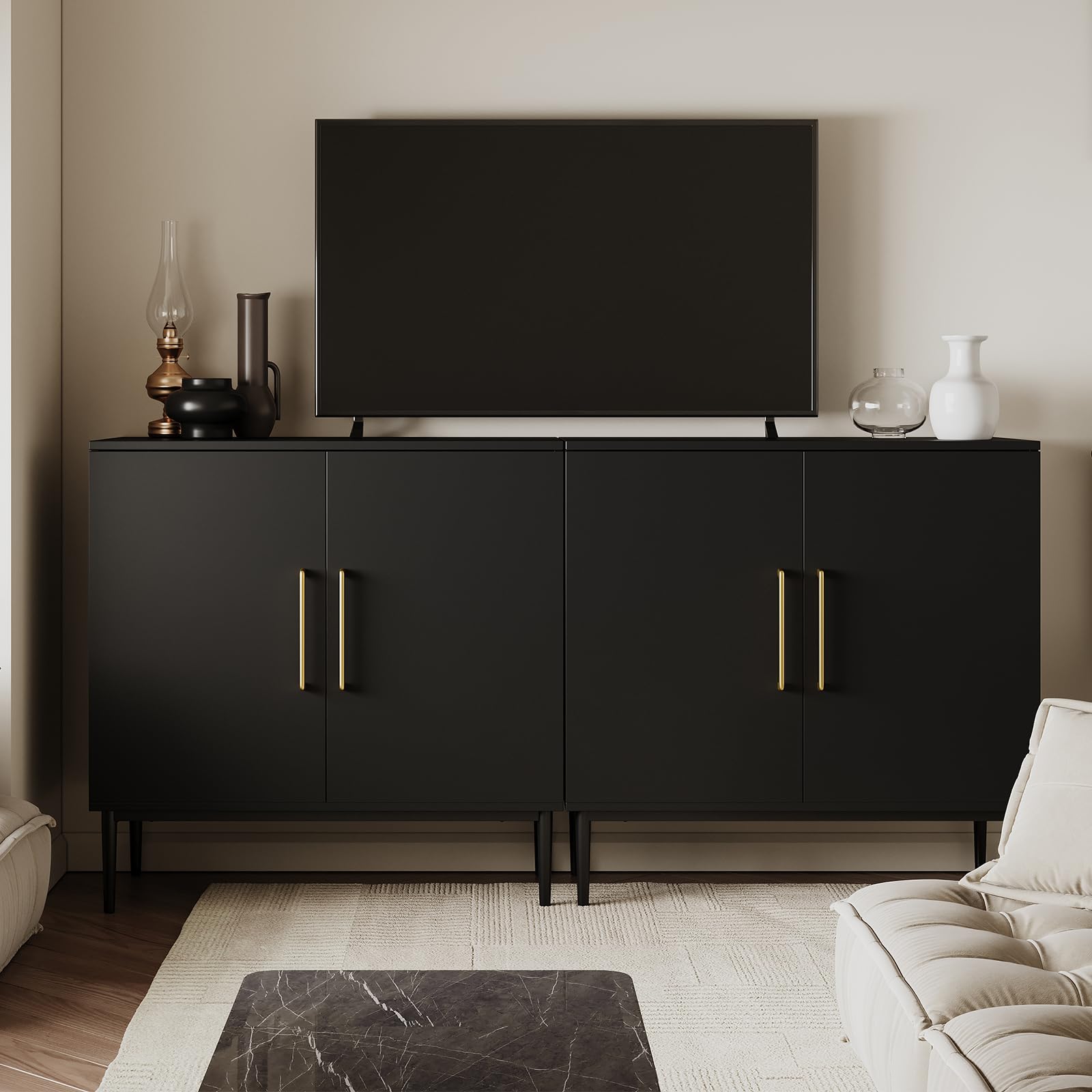 Modern Storage Cabinet with Doors