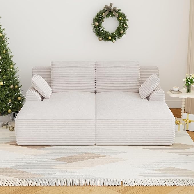 Oversized Modular Chaise Lounge Sofa Bed