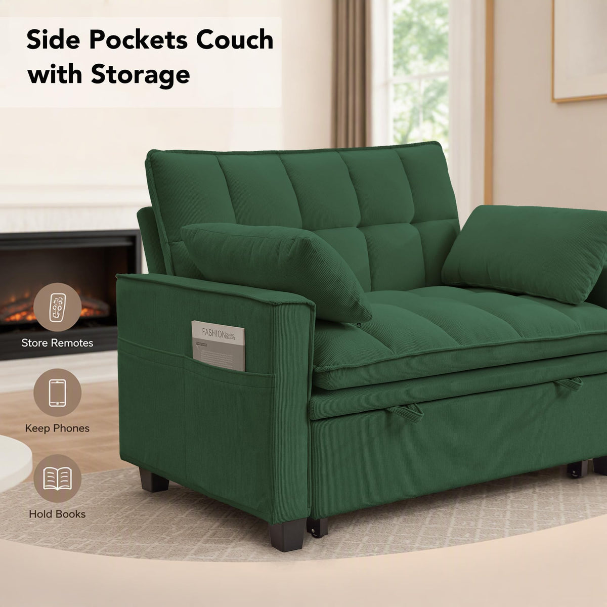 Convertible Loveseat Sofa Bed