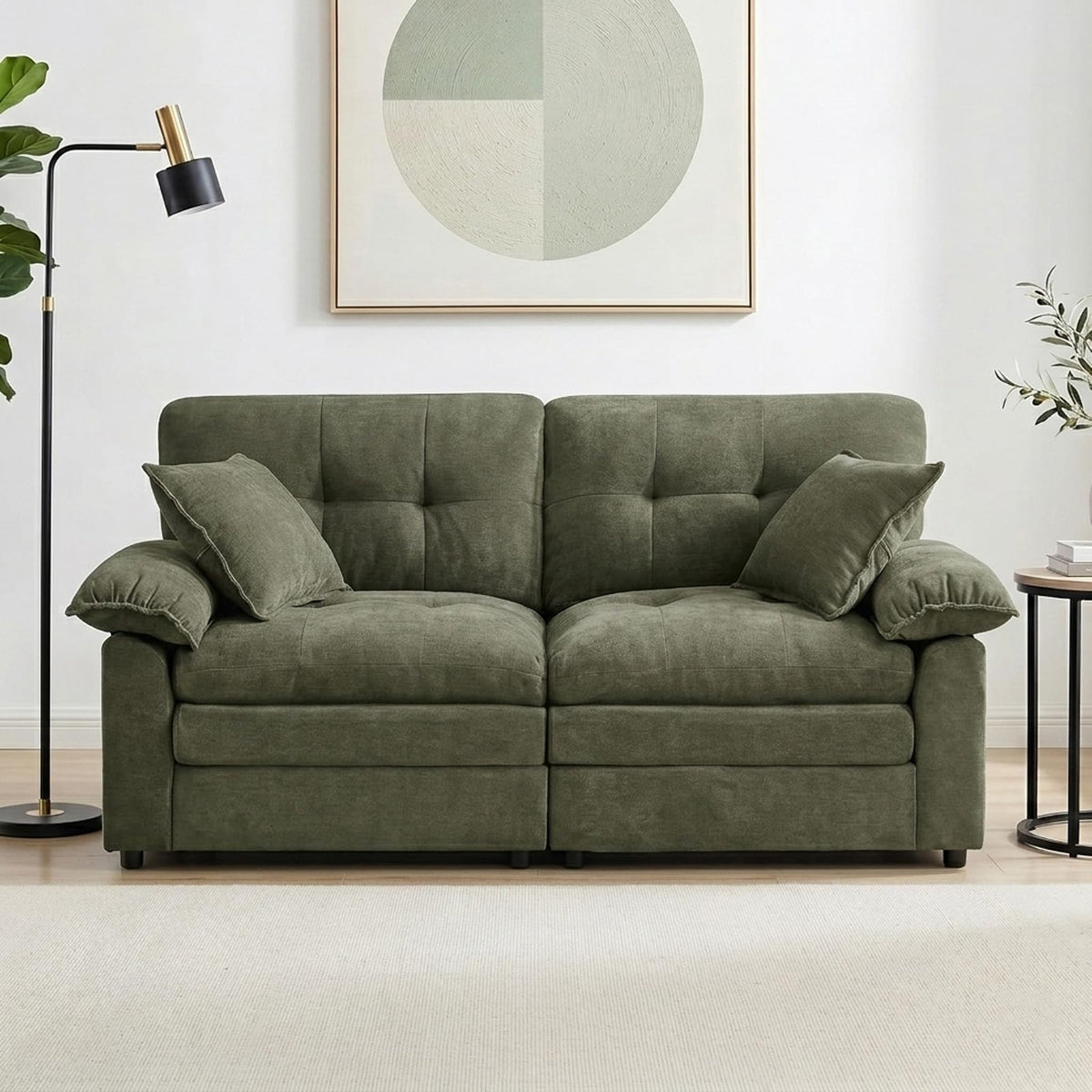 Modular Chenille Loveseat