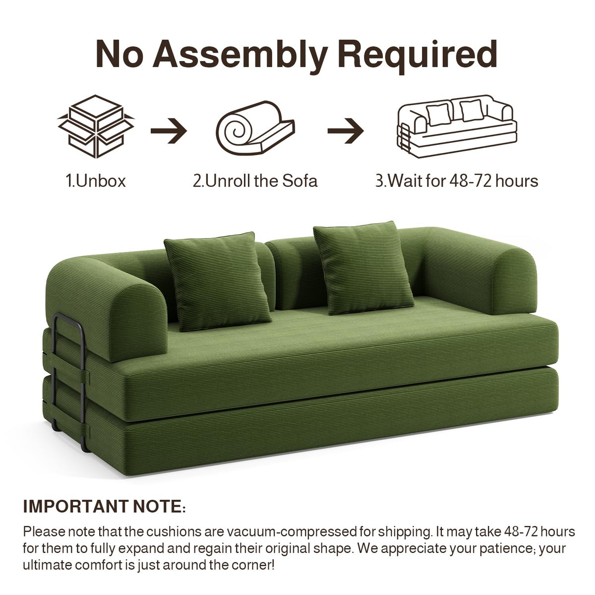 5-in-1 Convertible Sofa Bed