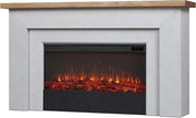 68" Landscape Electric Fireplace with Mantel