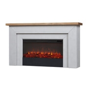 Landscape Electric Fireplace with Mantel