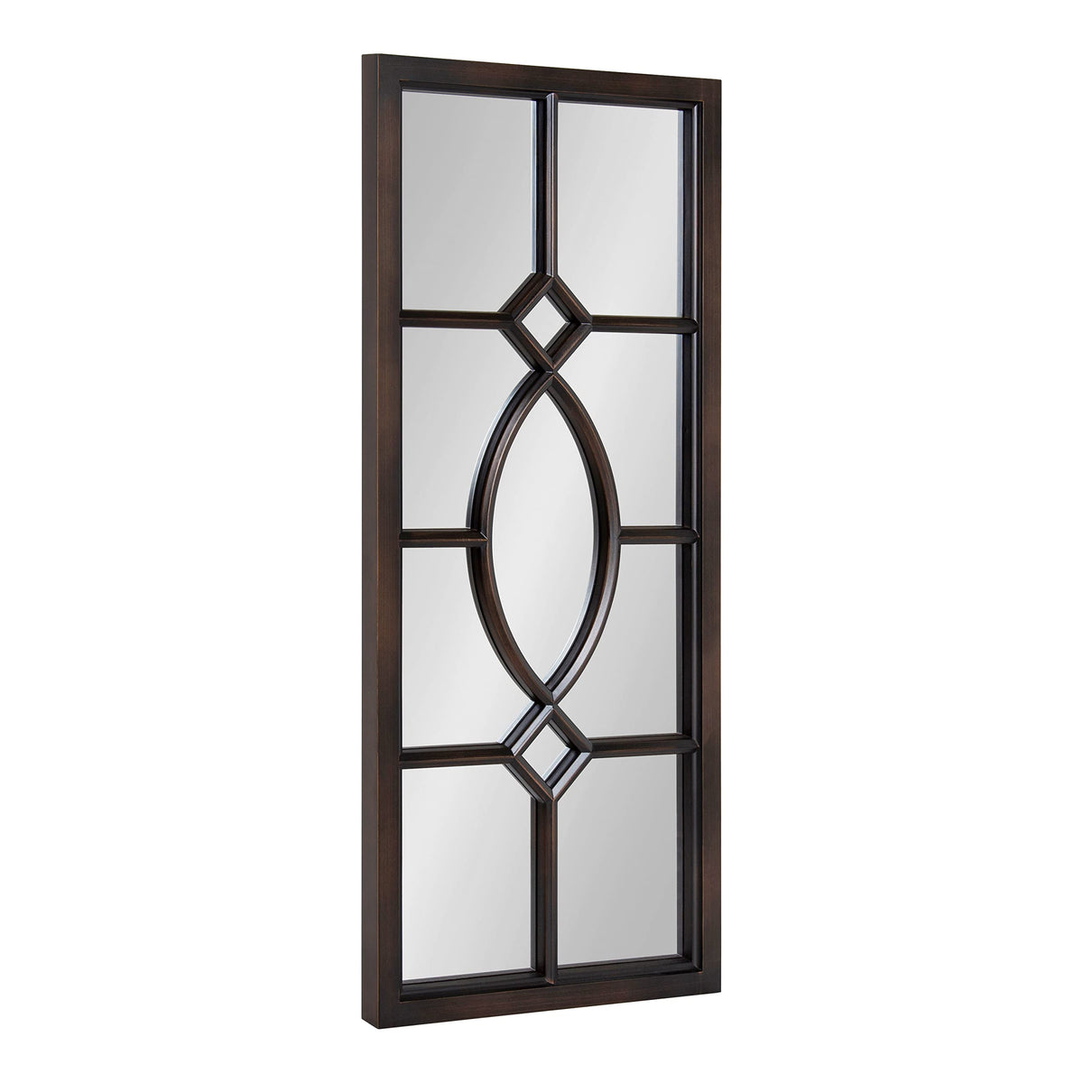 Bronze Windowpane Wall Mirror