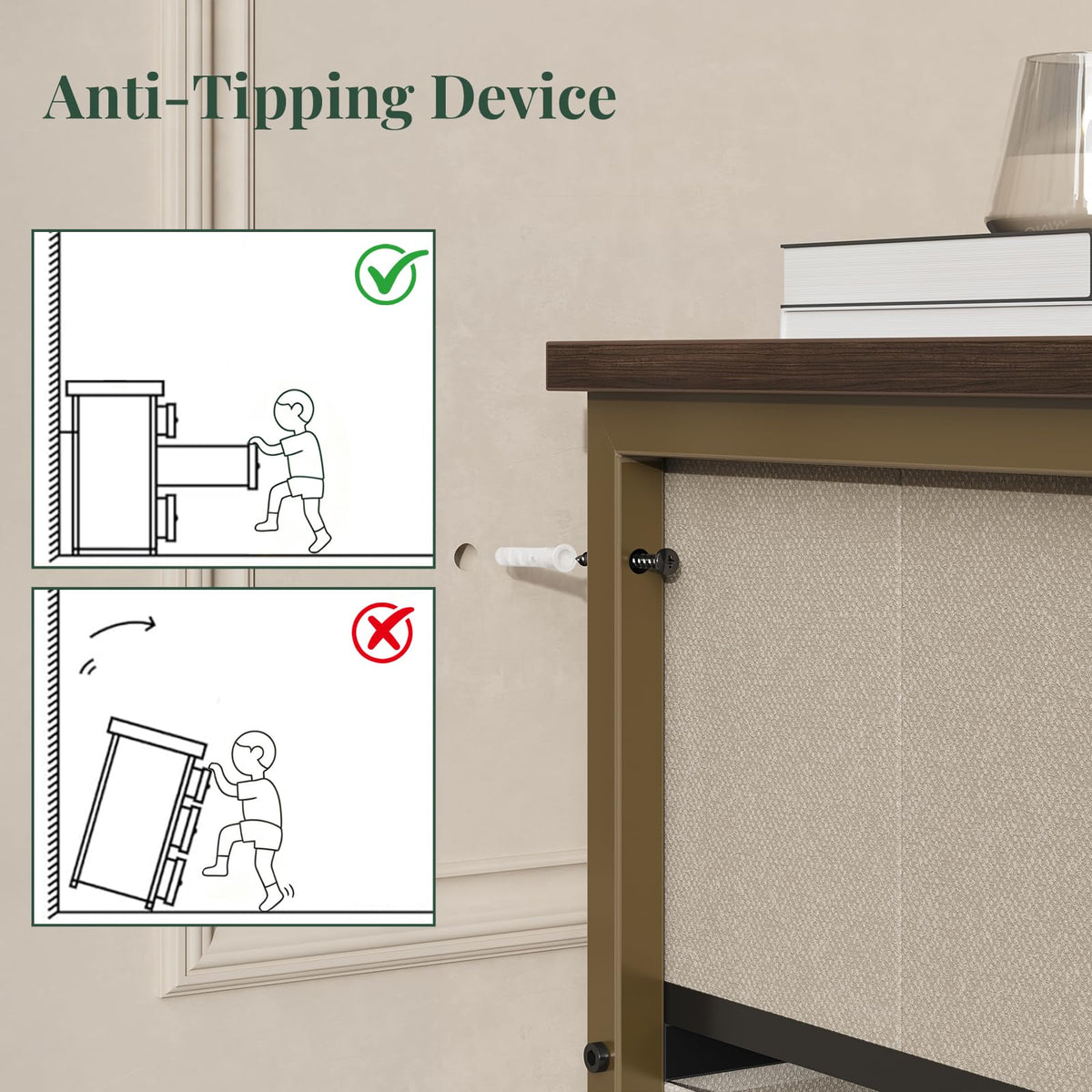 7-Drawer Fabric Dresser