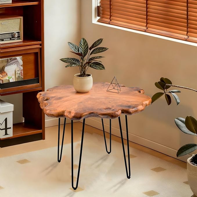 Live Edge Cedar Side Table