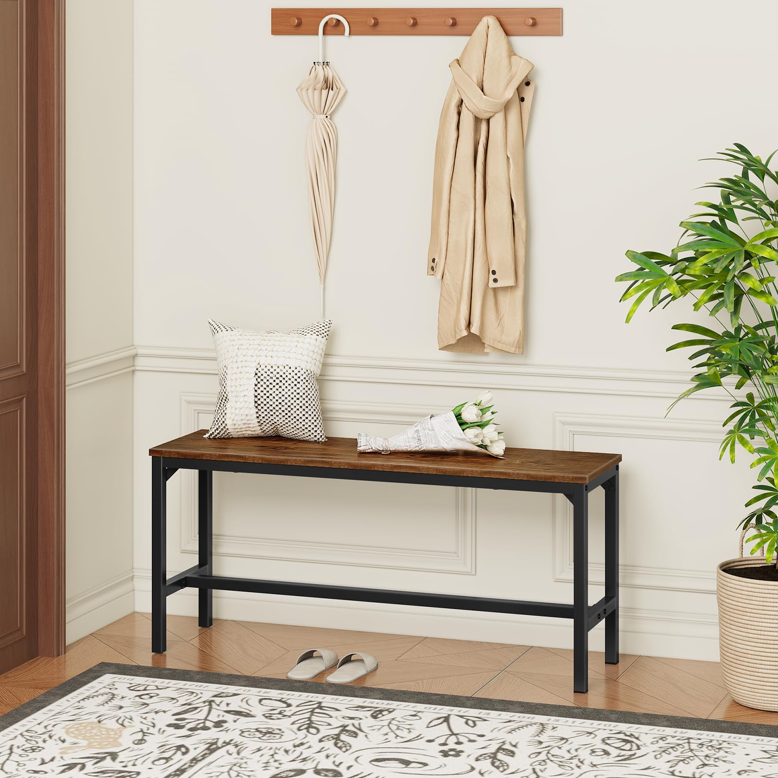 Industrial Dining Benches Set of 2