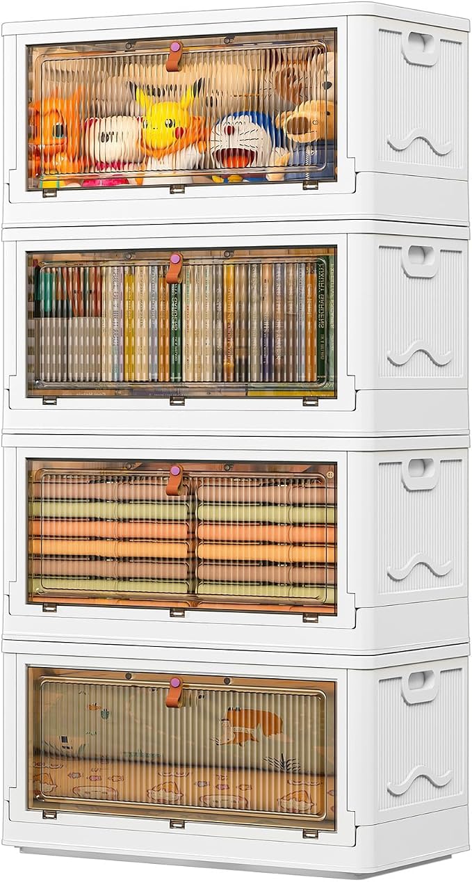 4-Tier Stackable Storage Bins