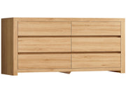 6-Drawer Dresser with Metal Handles