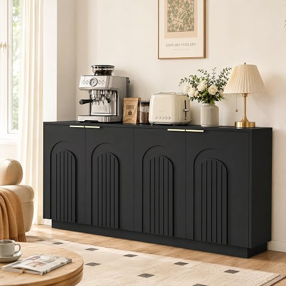 Fluted Arched Sideboard Cabinet