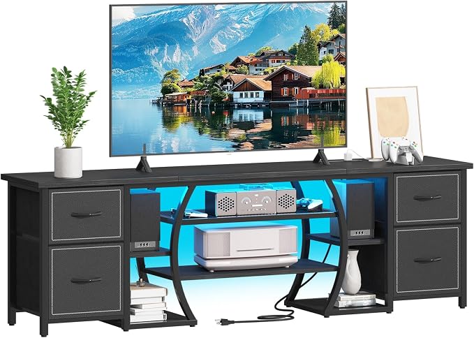 LED TV Stand with Power Outlets