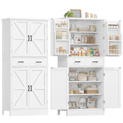 Farmhouse Pantry Cabinet with Barn Doors