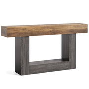 63-Inch 2-Tier Console Table
