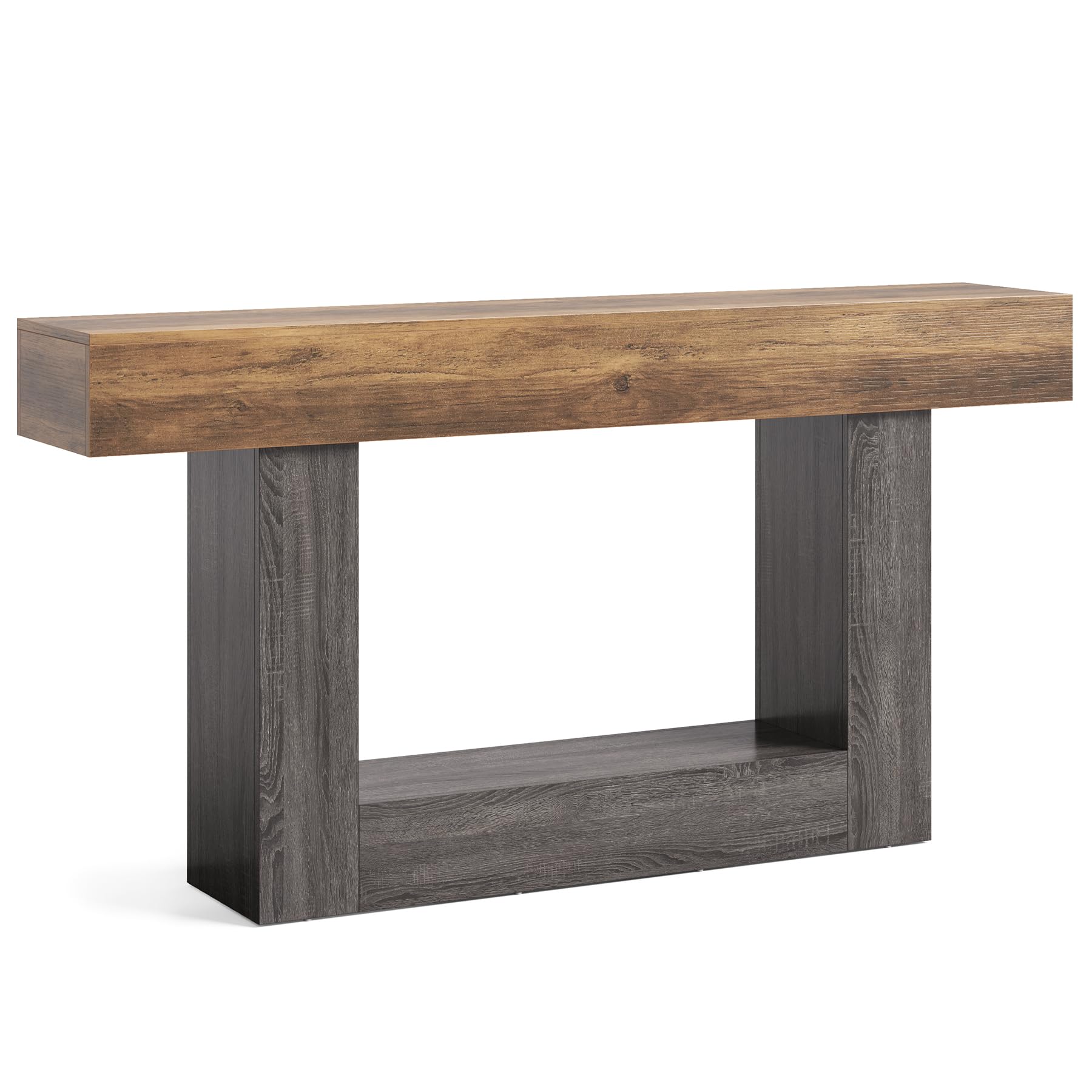 63-Inch 2-Tier Console Table