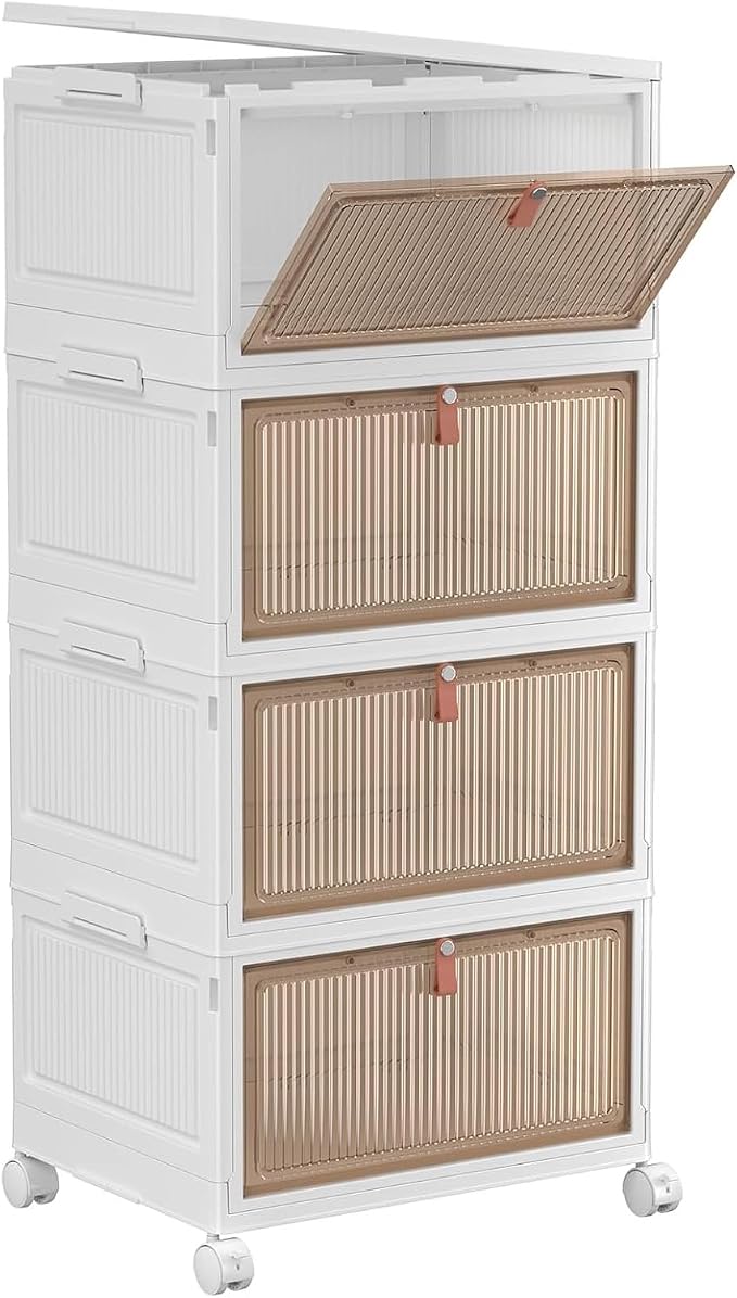 4-Tier Stackable Storage Bins