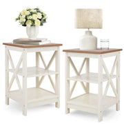 3-Tier End Table Set of 2