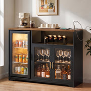 Coffee Bar Cabinet with Fridge Space