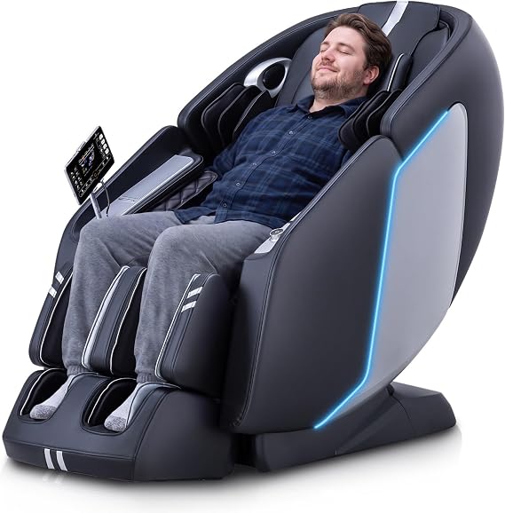 White 4D Zero Gravity Massage Chair