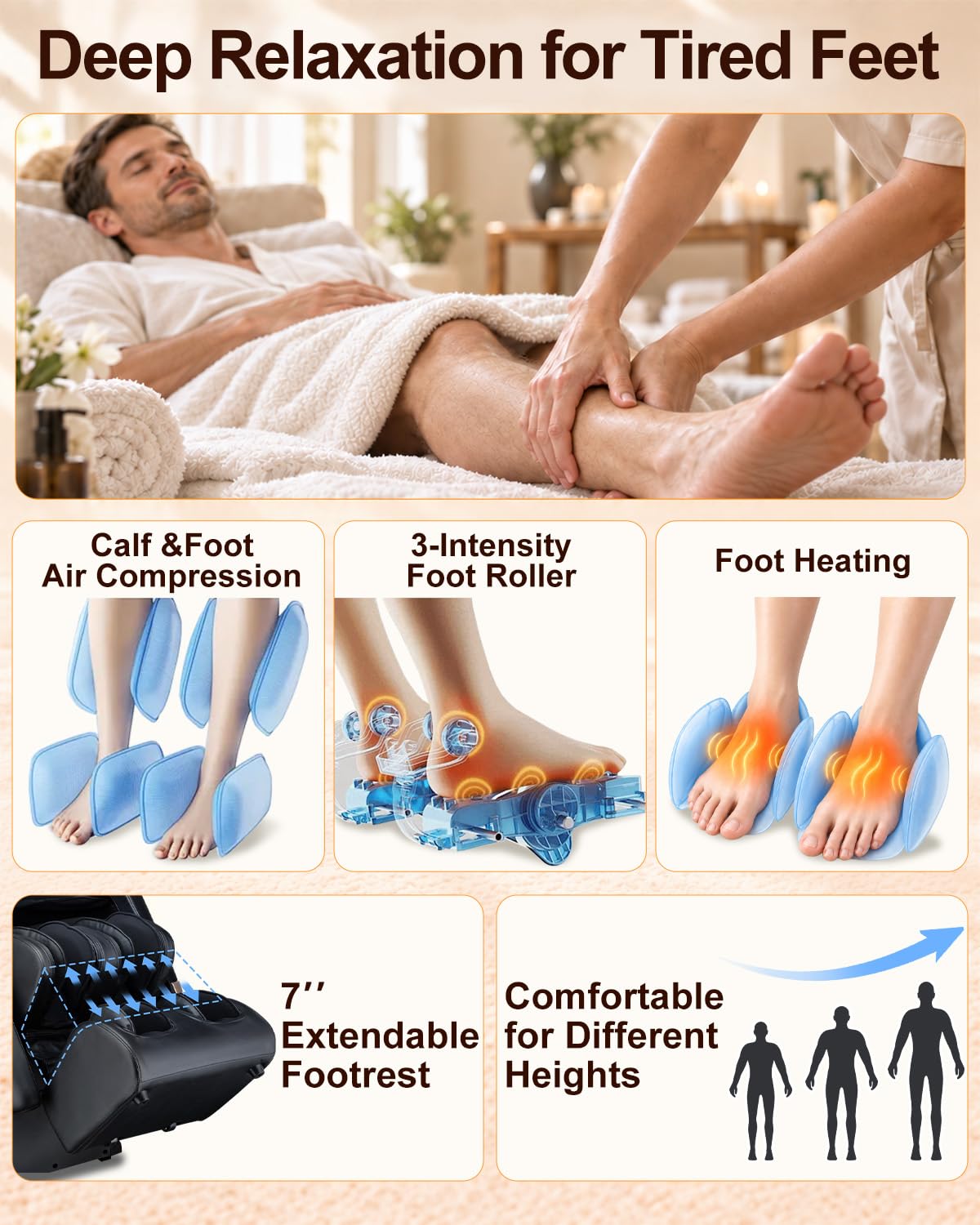 Black Zero Gravity Massage Chair
