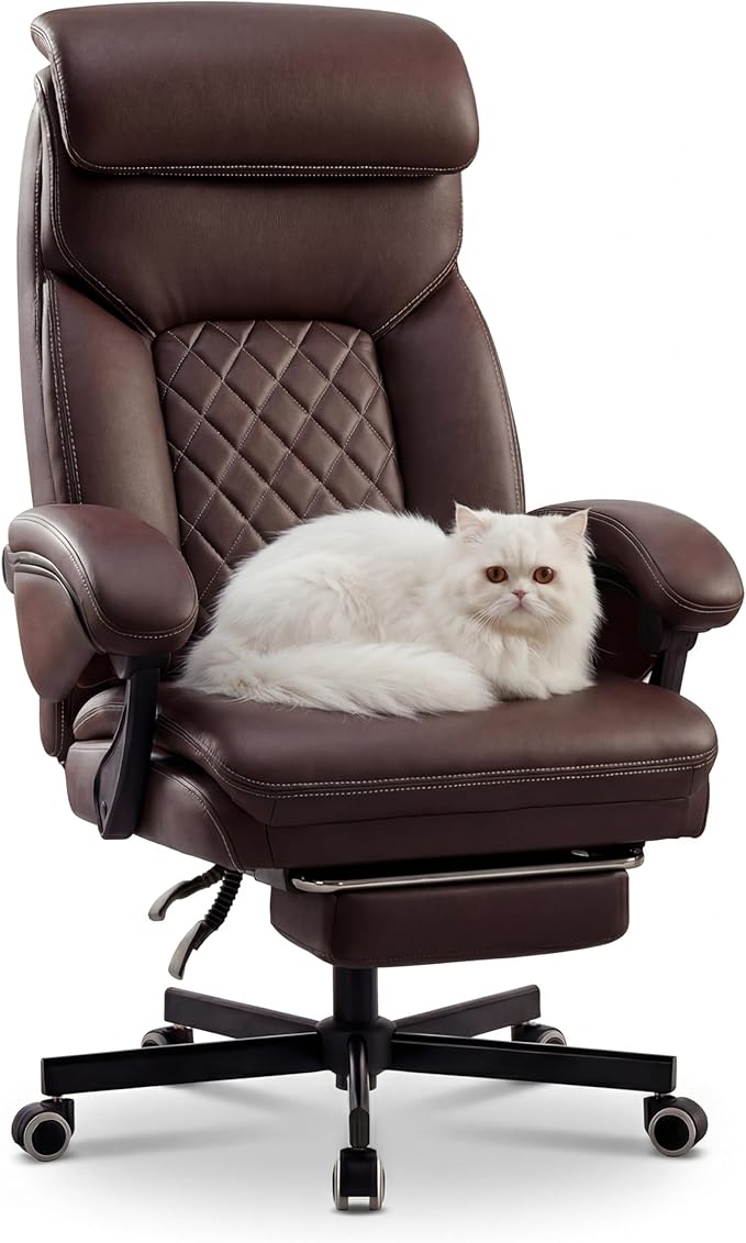 Big & Tall Gaming Office Chair with Footrest & Lumbar Support