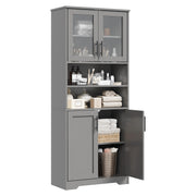 Tall Storage Cabinet with Adjustable Shelves