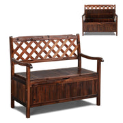 Wood Outdoor Storage Bench