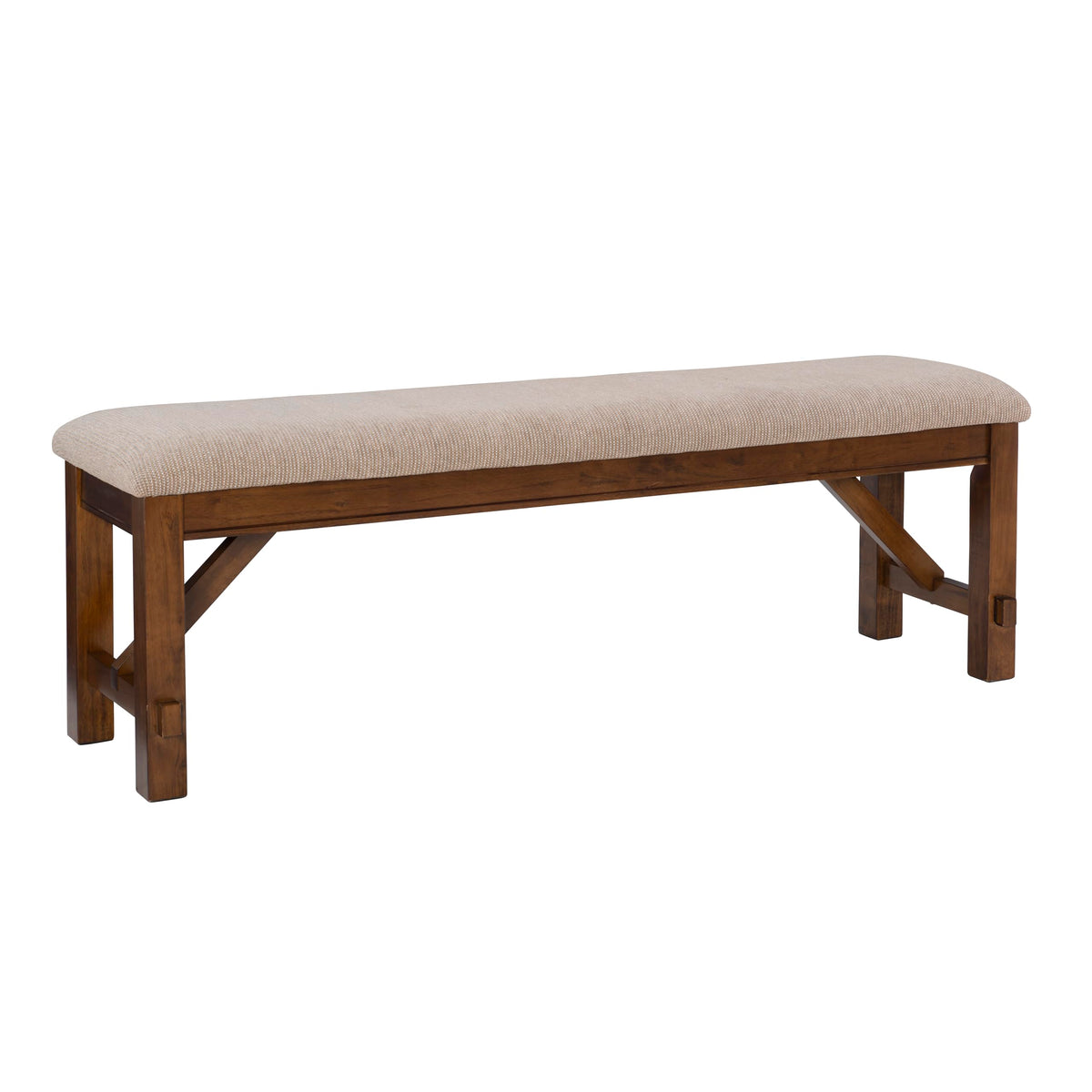 Upholstered Acacia Dining Bench