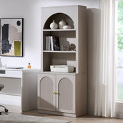 Light Grey Arched Bookcase