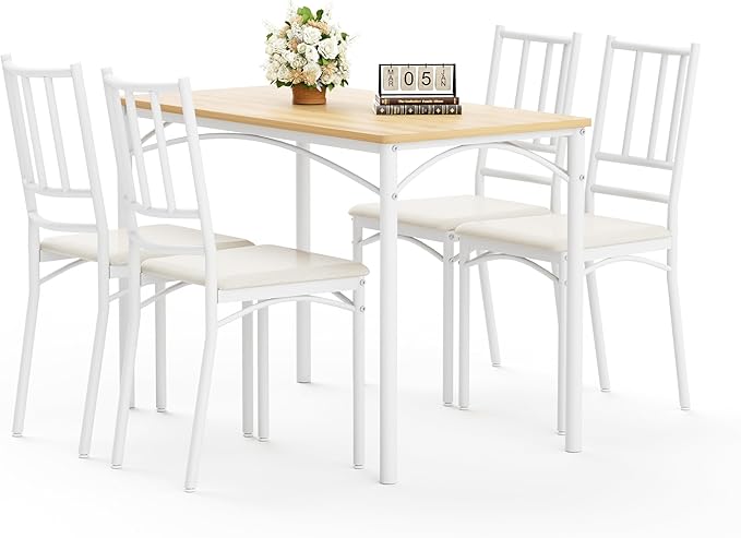 3-Piece Industrial Bar Table Set with 2 Stools